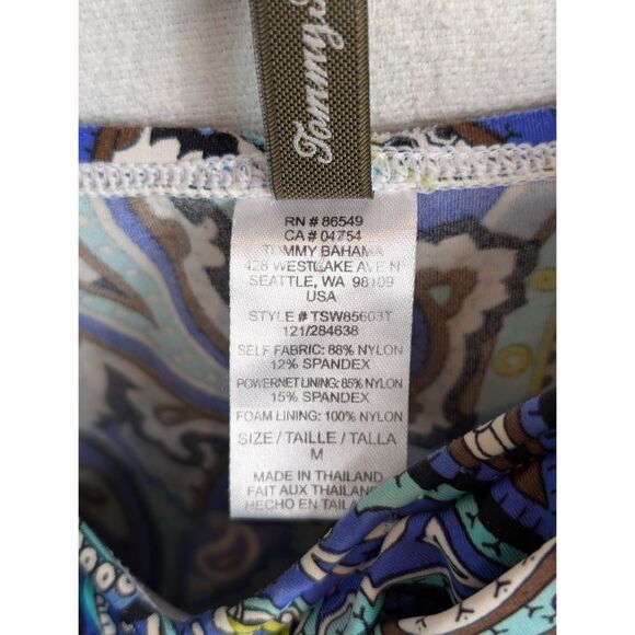 Tommy Bahama Paisley Print Tankini Swim Top Women's Size Medium - Picture 6 of 11